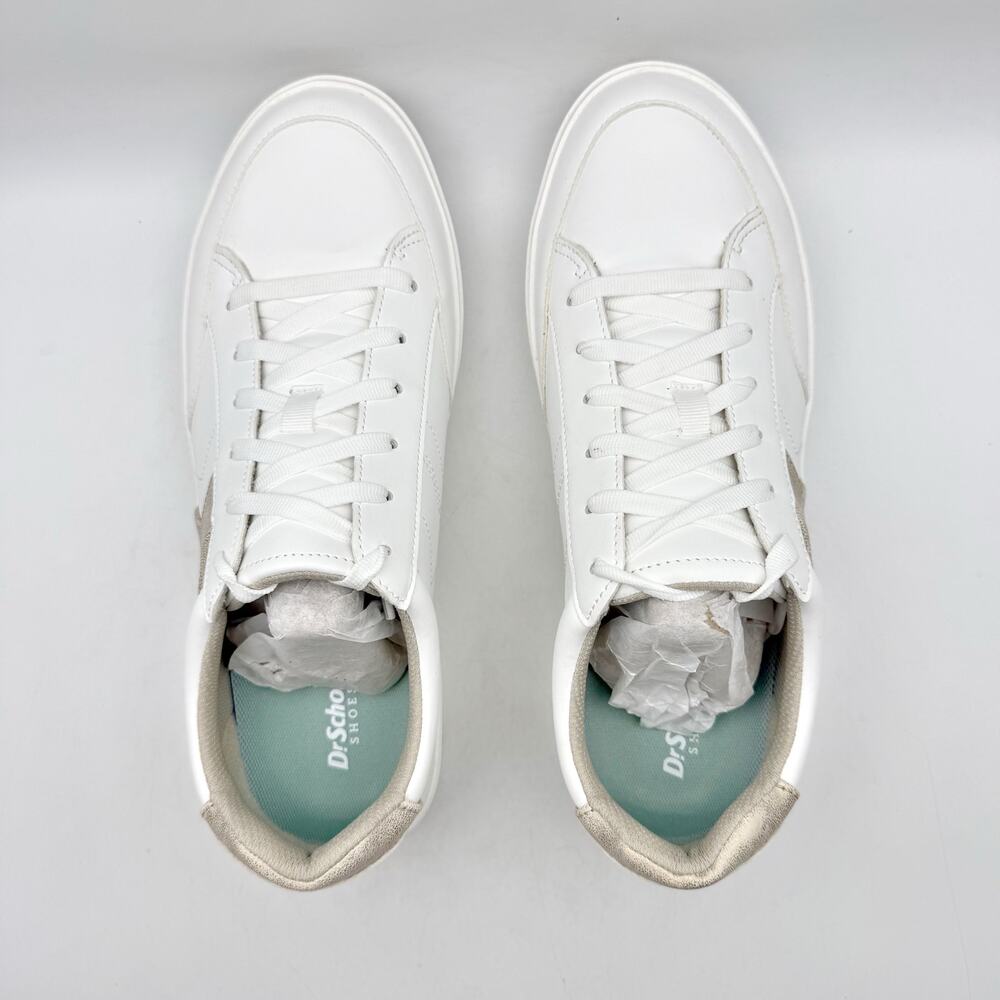 Dr. Scholls Womens Madison Low Top Sneakers US 10 Wide White Vegan Leather NIB - Picture 10 of 12